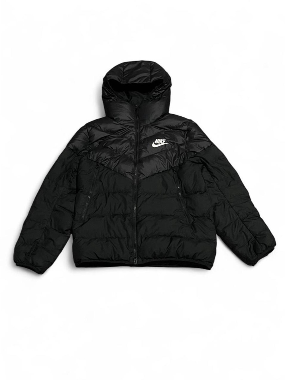 Nike Sportswear Windrunner Duck Down Filled Puffer Jacket Men Size L Black